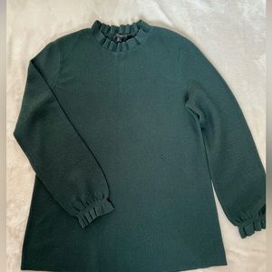 COS sweater in dark green, size M